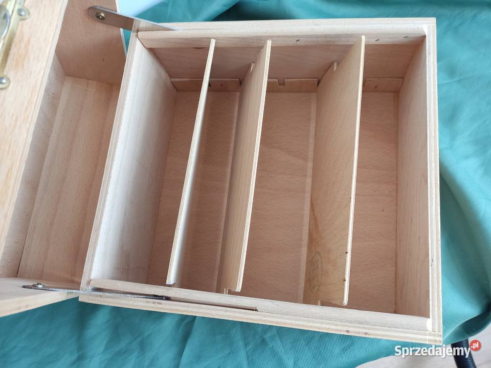 Skrzynka katalogowa drewniana Soennecken opolskie Głuchołazy
