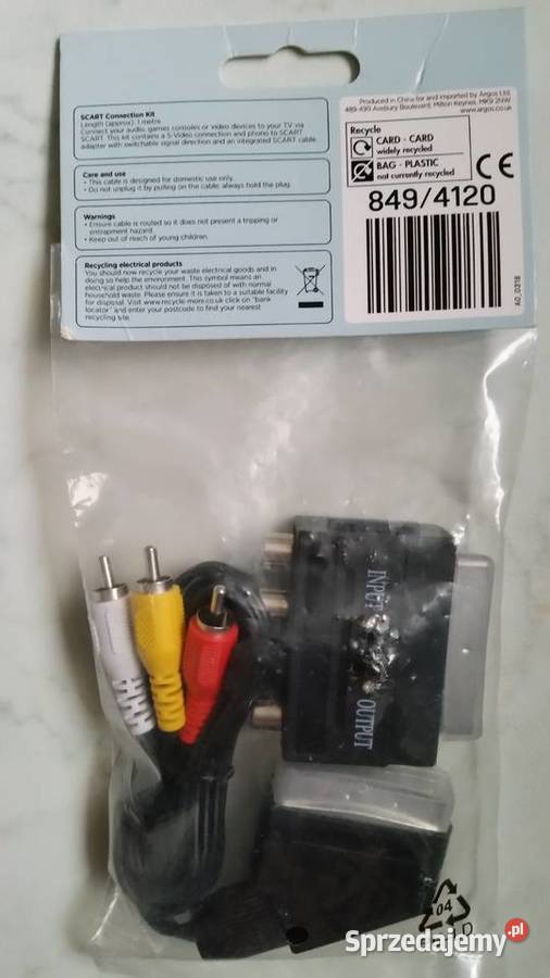 Kabel z wtyczkami SCART Connection Kit 1 metr Puławy