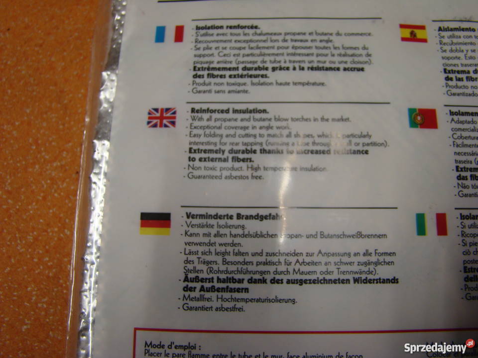 Osłona termiczna VIRAX do połączeń 280x200 śląskie Bielsko-Biała