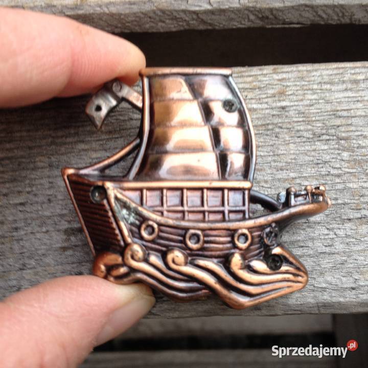 Marynistyka żeglarstwo mosiężna szekla żaglowiec