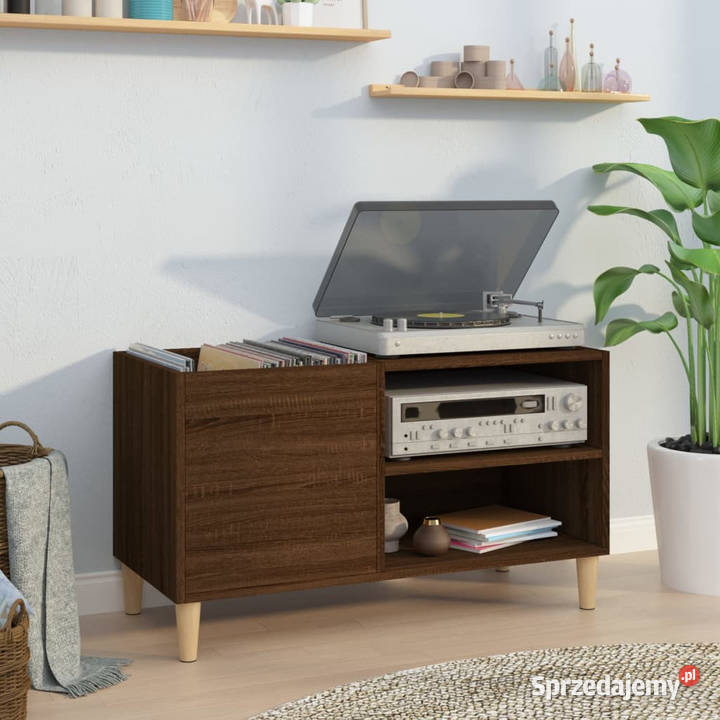 Szafka na płyty brązowy dąb 845x38x48 WM831948