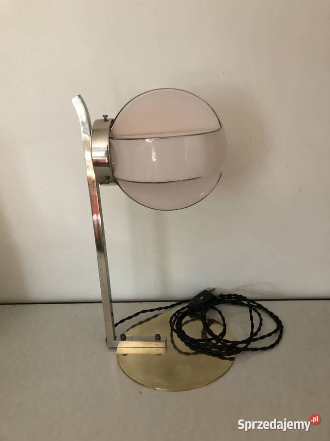 Lampka Art Deco klosz jasnoróżowy Warszawa