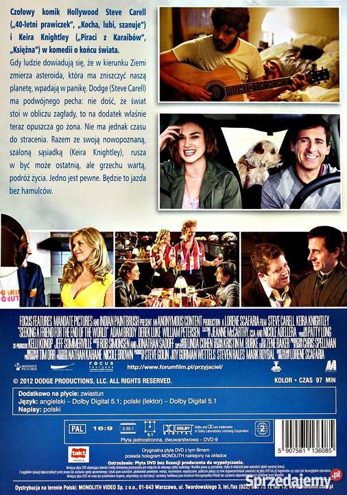 PRZYJACIEL DO KOŃCA ŚWIATA STEVE CARELL Kalisz sprzedam
