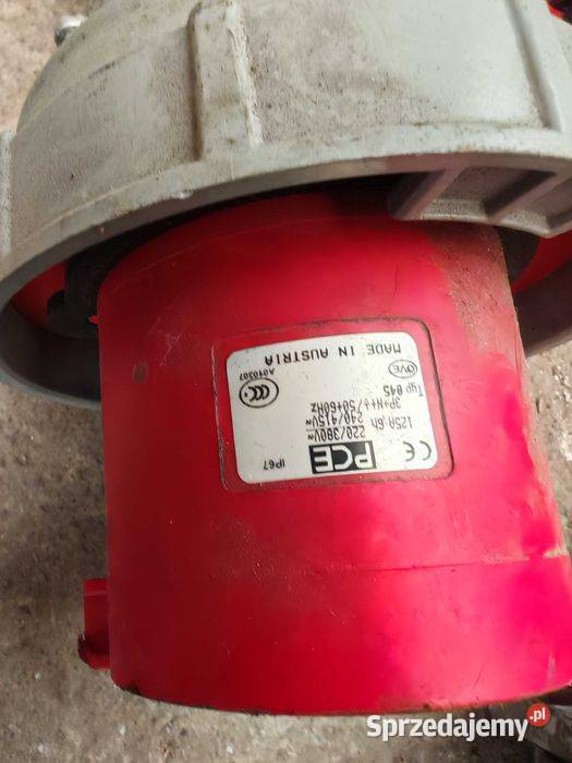 Gniazdo silowe wtyczka 5P 63A 400V czerwone IP67 Wtyczki Kraków