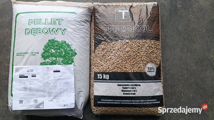 Pelet dębowy pelet sosnowy TARSKOL premium Opał lubelskie Suchodoły