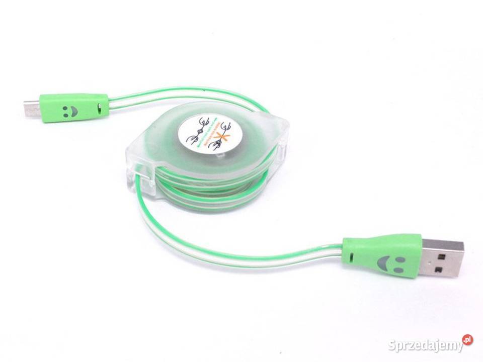 świecący przewód USB micro zmieniający kolory ze Zamość