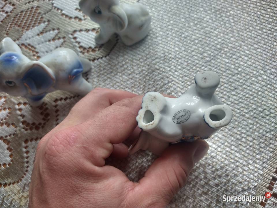 Słoniki porcelanowe emem Nowy Sącz