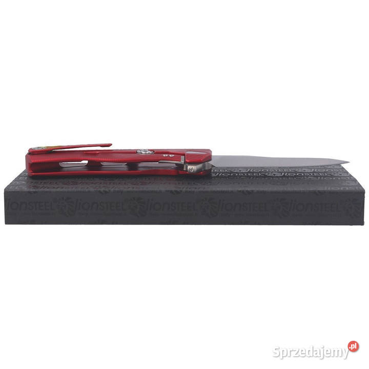 Nóż składany LionSteel Red Aluminium Satin M390 Warszawa