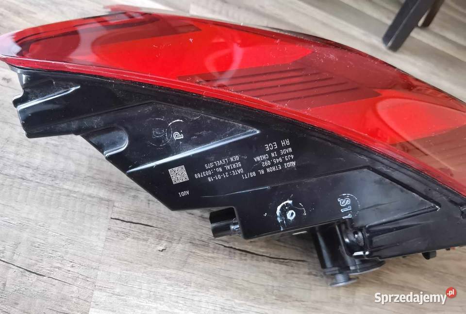 AUDI ETRON GT lampa prawy tył TYLNA 4J3945092 dolnośląskie Pielgrzymka
