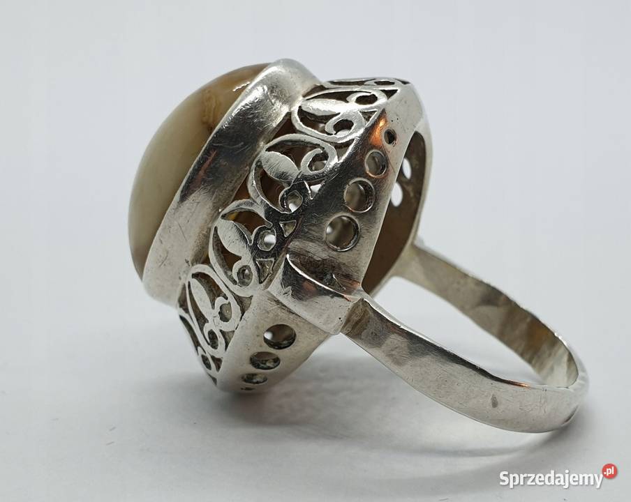 Srebrny pierścionek z agatem Pierścionki Koszalin