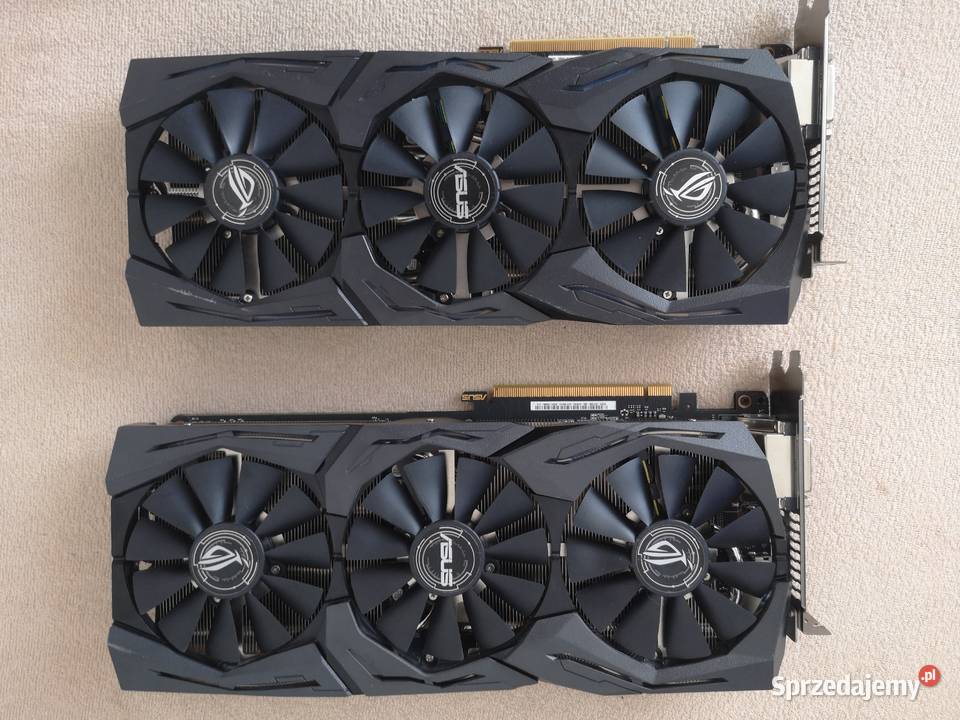 2x Asus Strix GeForce GTX 1080 8 GB sprzedam na Karty graficzne Strzelce Opolskie