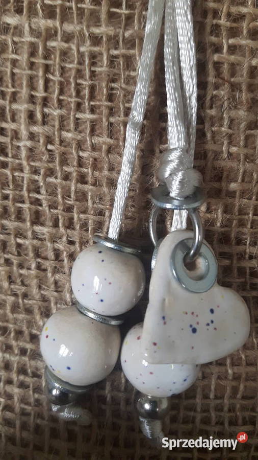 Naszyjnik ceramiczny ręcznie wykonany Otwock