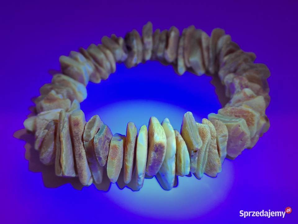 Bransoletka BURSZTYN bałtycki sieczka surowa Warszawa