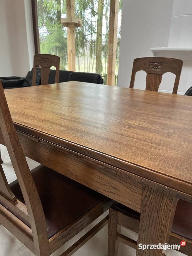 Stół 4 krzesła antyk secesja Ząbki