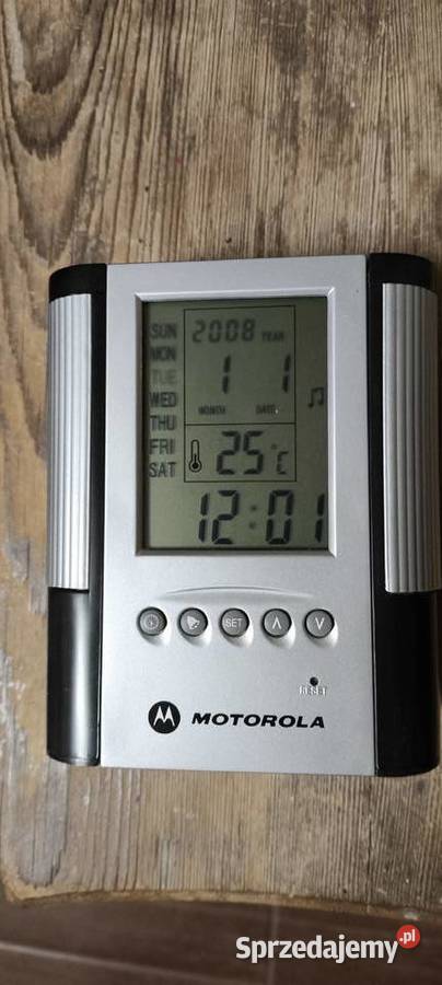 Motorola przybornik na biurko pojemnik z zegarem Zegary