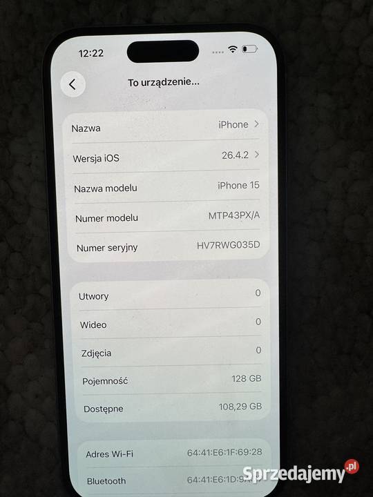 iPhone 15 idealny Bralin sprzedam