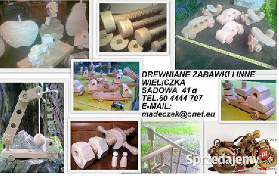Śruby Drewniane Nakrętki Pokrętła fi 45302519mm Wieliczka