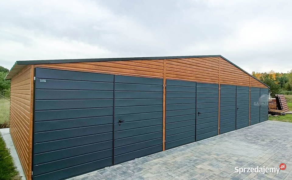 GARAŻ BLASZANY 12m x 6m DWUSPAD 4x BRAMA Łapanów sprzedam