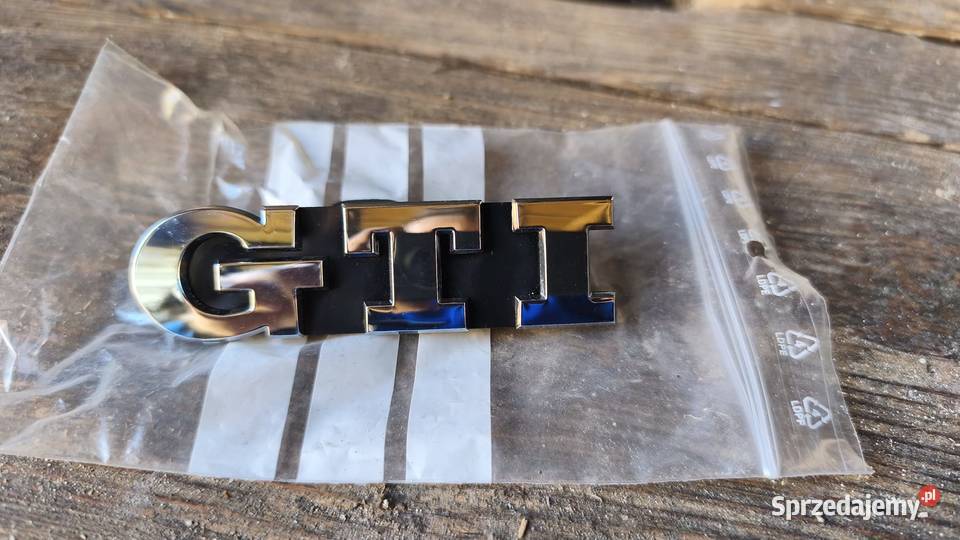 Znaczek emblemat GTI vw polo golf 6c0853948d Dobrodzień