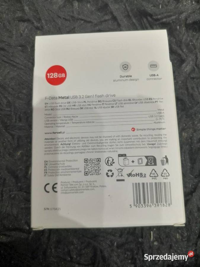 Pendrive 128GB USB 32 Gen 1 USB A Forcell FData Pendrive małopolskie