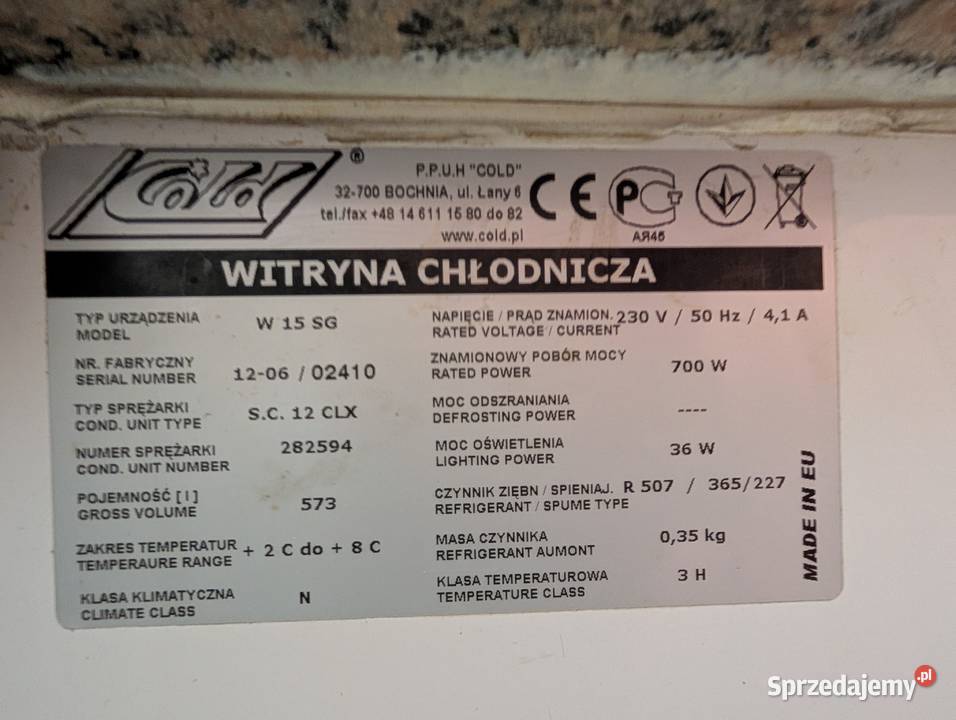 Lada chłodnicza COLD 2 agregaty 3 m długości mazowieckie Siedlce