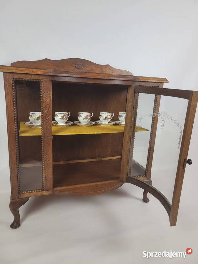 Herbaciarka dębowa gięta szyba Dom i Ogród Białogard sprzedam