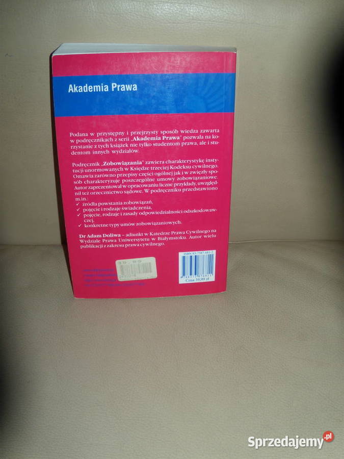 Zobowiązania Akademia Prawa Adam Doliwa Warszawa