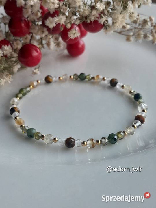 Kamienie naturalne Cytryn Perydot Jaspis Bransoletki podkarpackie Dębica