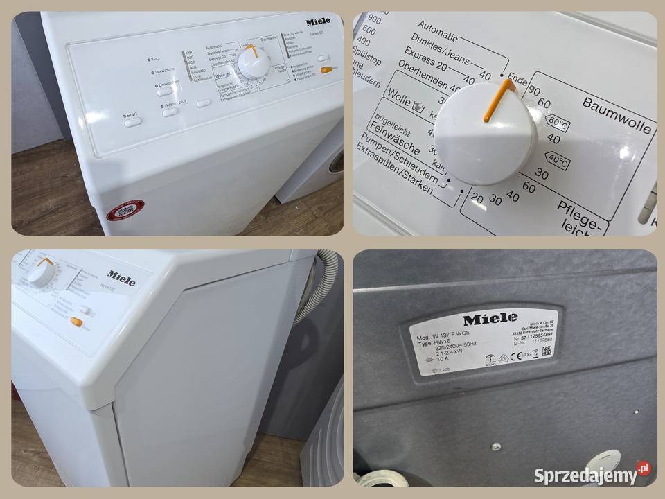 Pralka Miele ładowana góry 6 1200 obrmin A