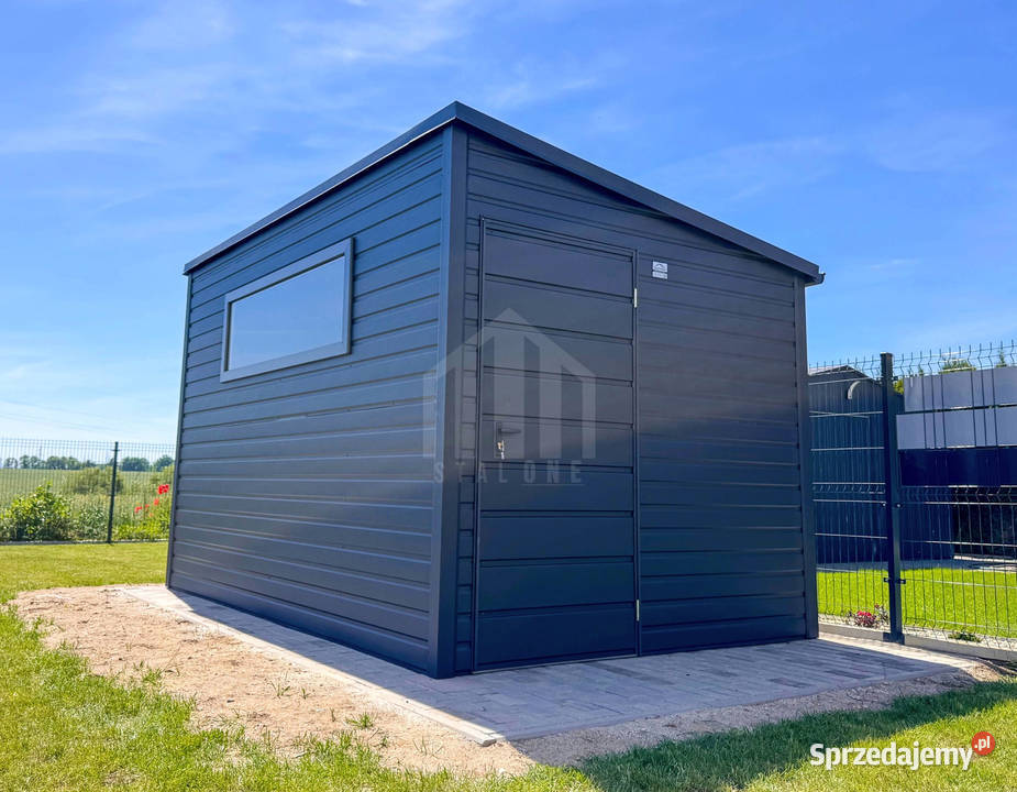 Schowek domek ogrodowy 2x3 m drzwi okno rynny Gliwice