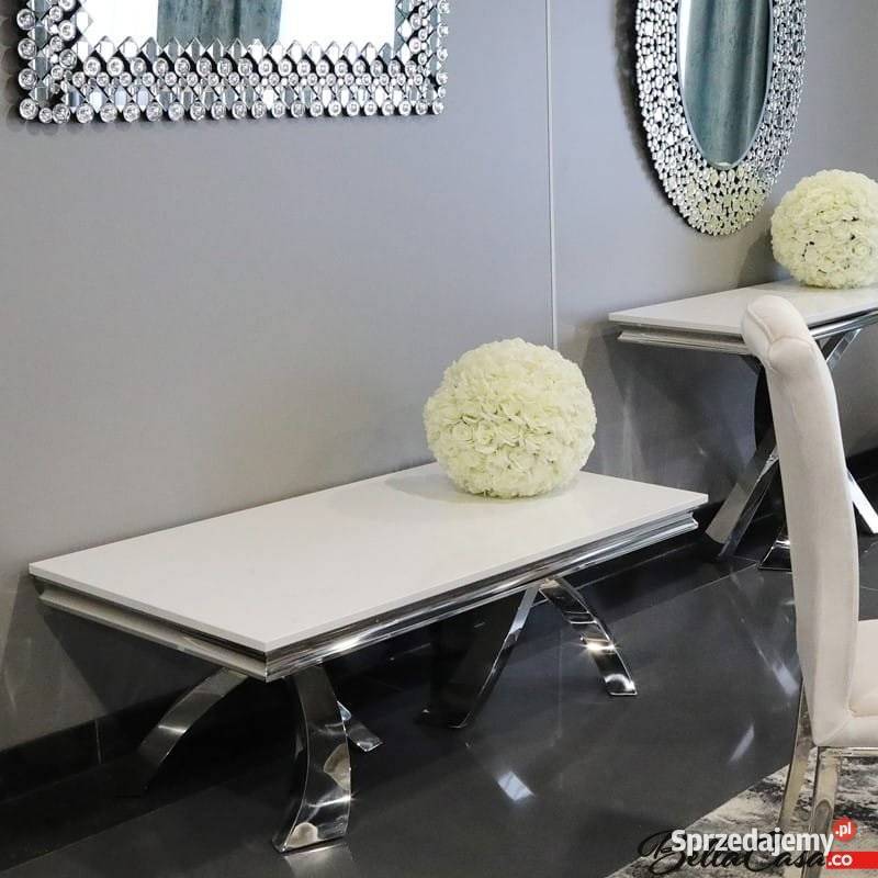 Zestaw mebli glamour Lincoln stół ława stolik