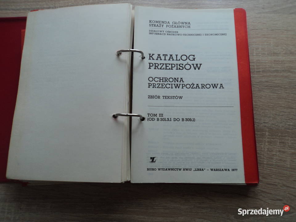 Katalog przepisów komendy głównej straży pożarne Nowy Sącz