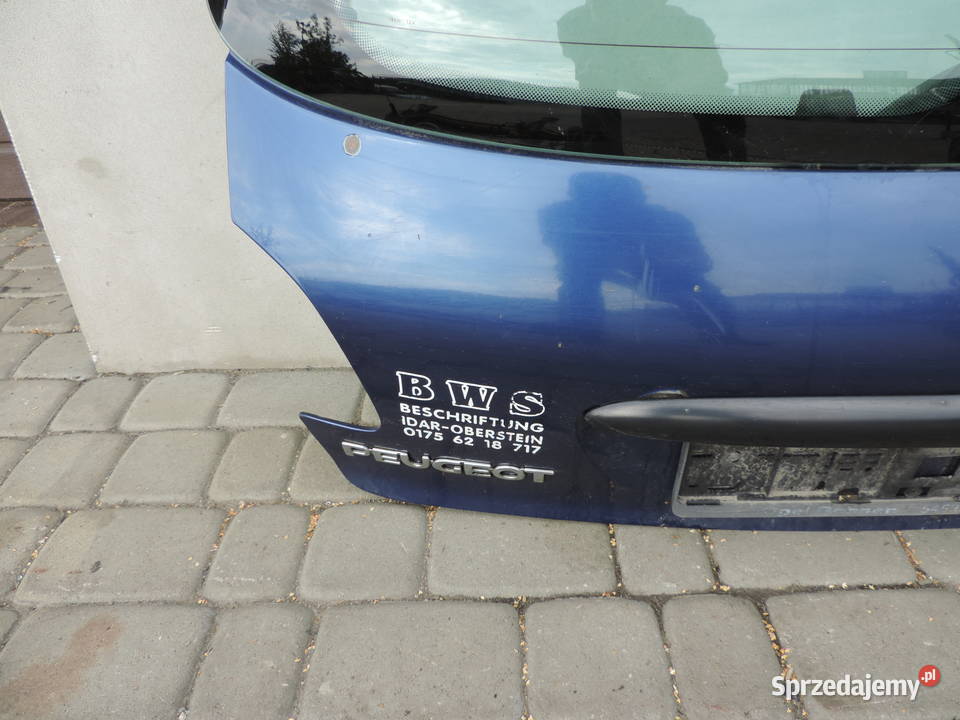 KLAPA TYLNA BAGAŻNIKA PEUGEOT 206 EGED