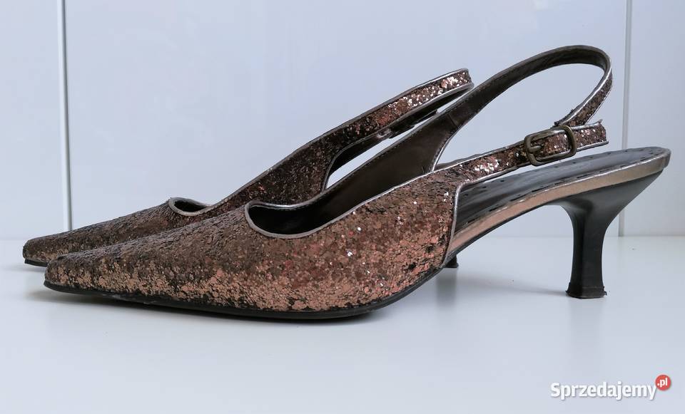 Brokatowe półbuty damskie Graceland w szpic z Damskie Katowice