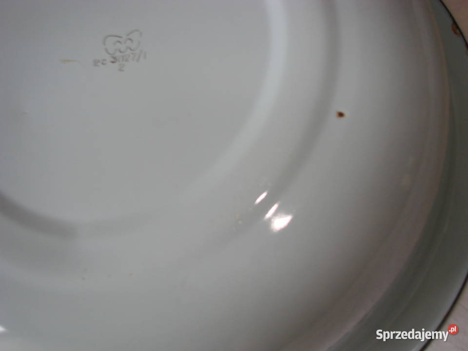 duża emaliowana miska PRL pomorskie