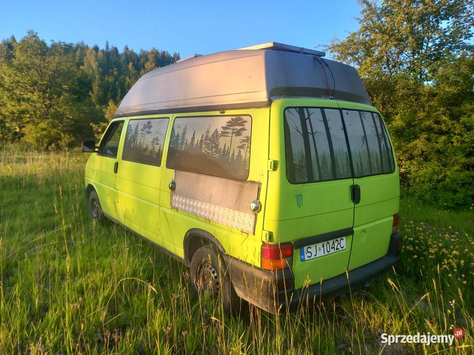 Vw t4 25 tdi syncro kamper 4x4 z klimatyzacja diesel Miechów sprzedam