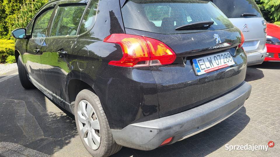 Peugeot 2008 16 Hdi z małym przebiegiem niecałe lakier metallic łódzkie Koluszki