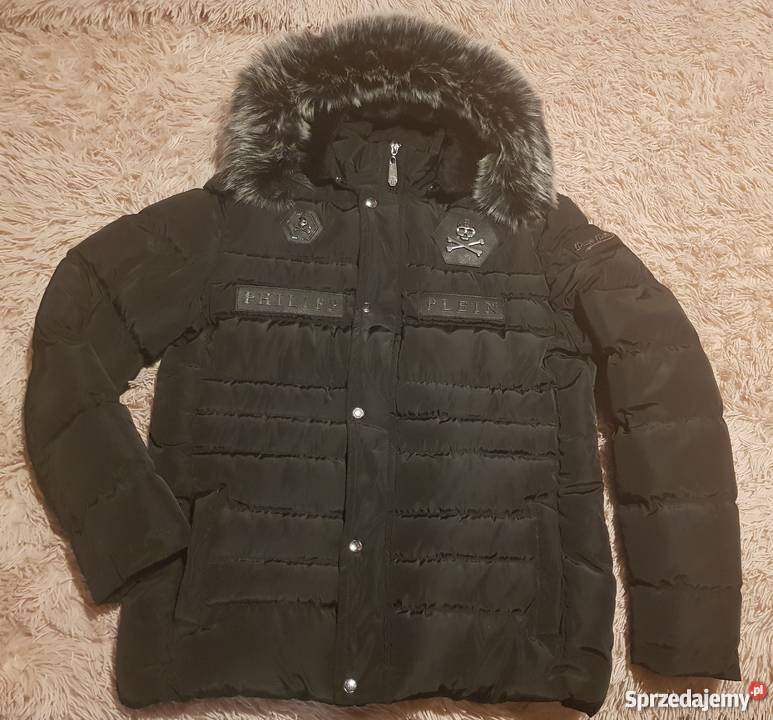 Kurtka Philipp Plein czarna S M L Kurtki i płaszcze Szczecin