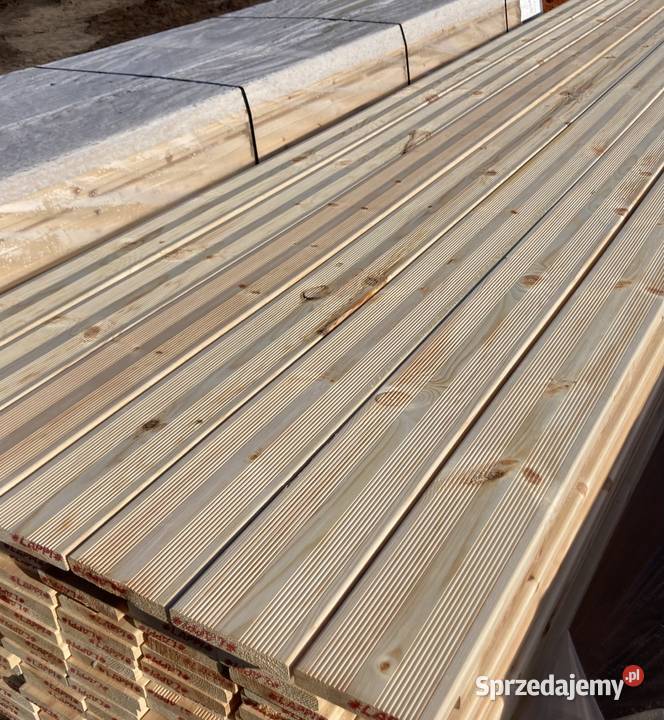 Deska tarasowa 26x144mm B 2 gatunek Sosna Krosno Odrzańskie