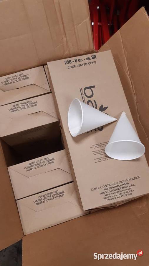Kubki stożkowe rożki papierowe duze 236 ml 8Oz Nowy Targ