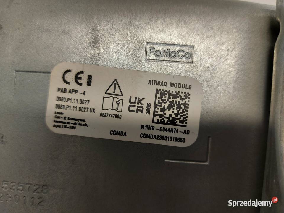 Ford Ranger VI 6 2024r AIRBGAG PODUSZKA PASAŻERA dolnośląskie