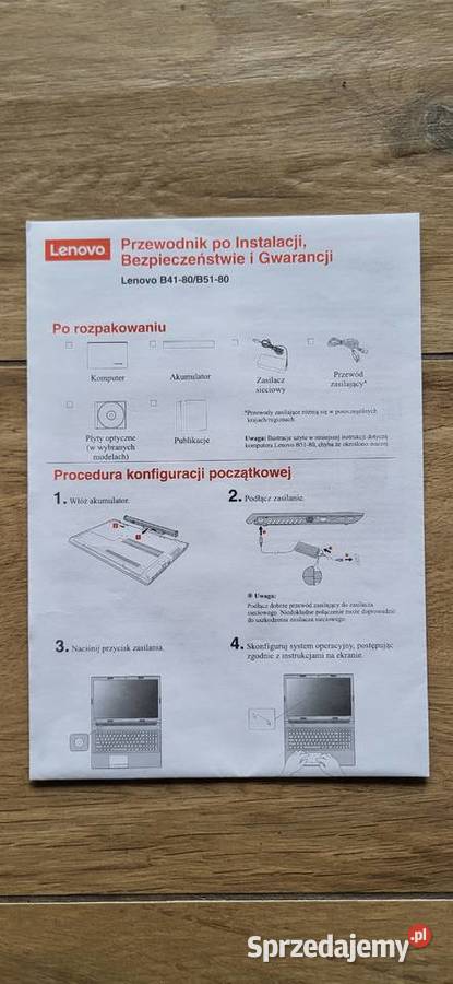 Laptop Lenovo B5180 używany Wojkowice Kościelne