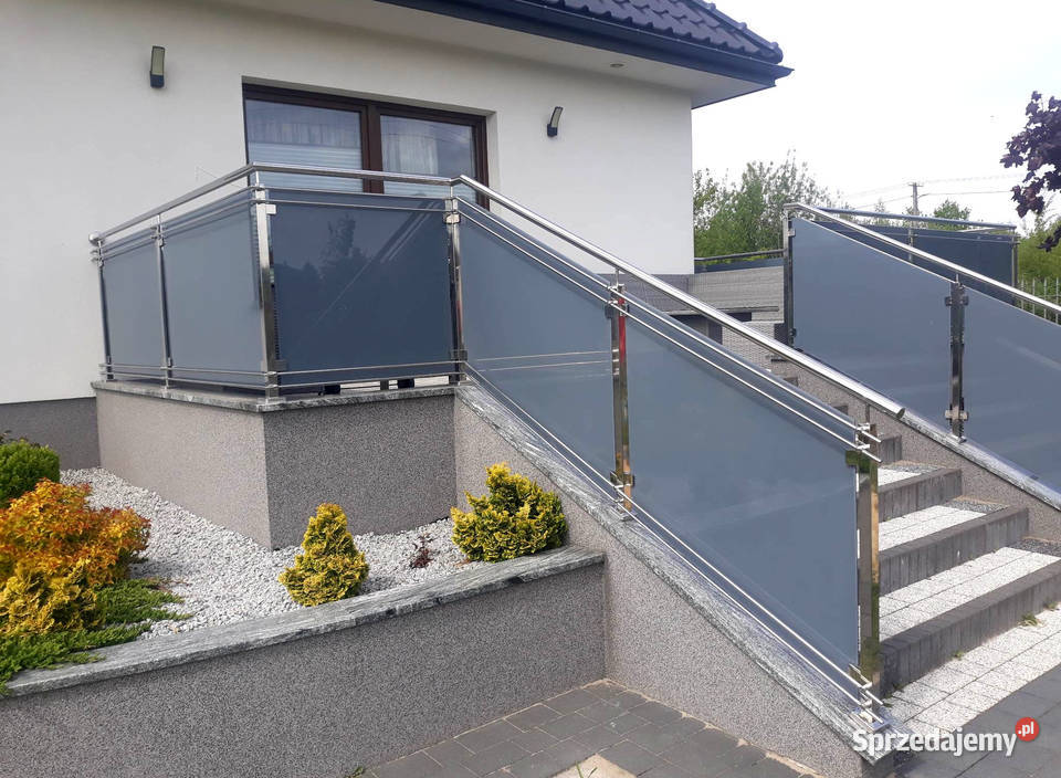 balustrady szklane barierki ze szkłem balkony Łuków