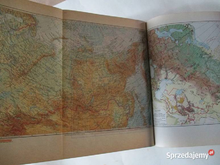 Weltatlas Atlas świata 1957r atlas świat Łódź