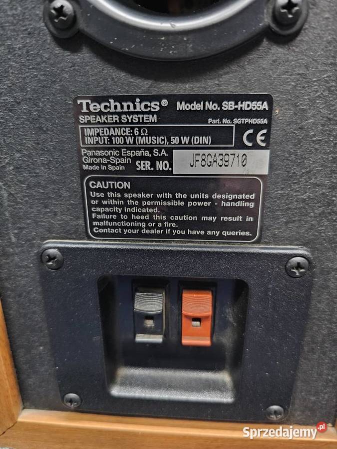Kolumny Stereo Technics SBHD55A 100W x2 Kraków sprzedam