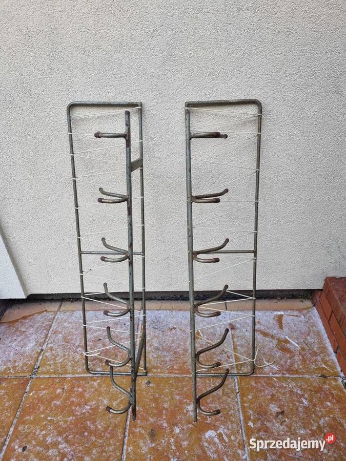 Wieszaki 2 sztuki metalowe z okresu PRL z Lublin