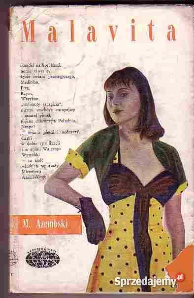 884 MALAVITA MIROSŁAW AZEMBSKI Książki i Podręczniki Czyrna sprzedam