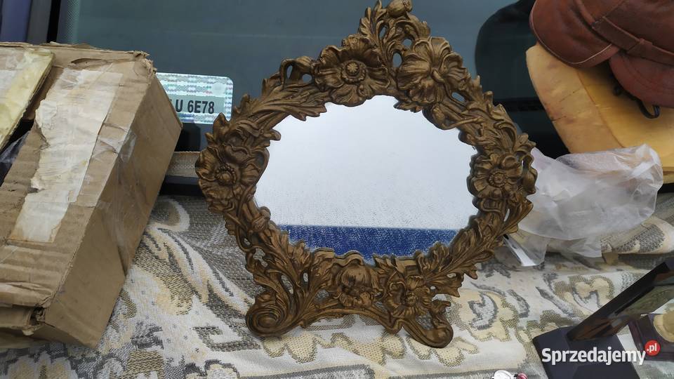 Stare lustro mosierzne secesyjne Gołowierzchy