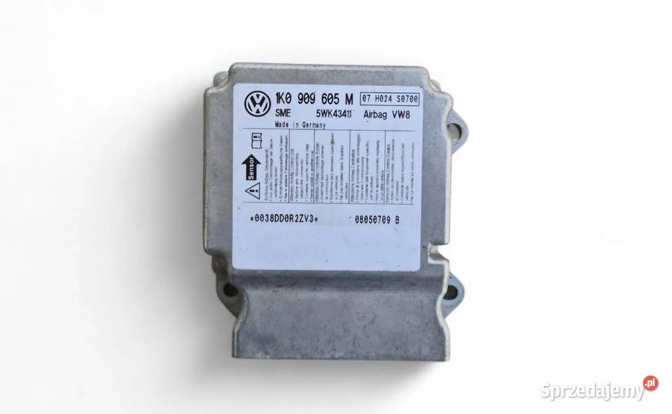MODUŁ SENSOR AIRBAG A3 8L ALTEA GOLF V 1K0909605 osobowe Działoszyce