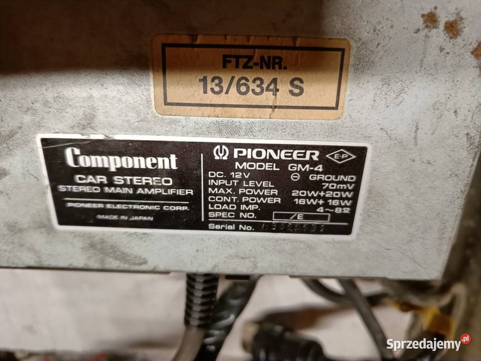Vintage Pioneer Component KEX23 GM4 CD5 śląskie sprzedam
